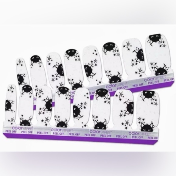 *Retired* Color Street: Nine Lives | Black Cat Halloween Clear Overlay Glitter - Picture 16 of 16